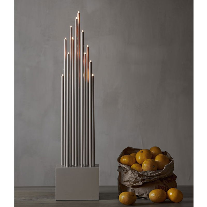 Ljusstake Buzz Beige 65cm Ljusstake Buzz Beige 65cm | Star Trading | Lampgrossen