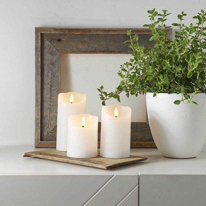 Blockljus Flamme Rustic Guld 15cm Blockljus Flamme Rustic Guld 15cm