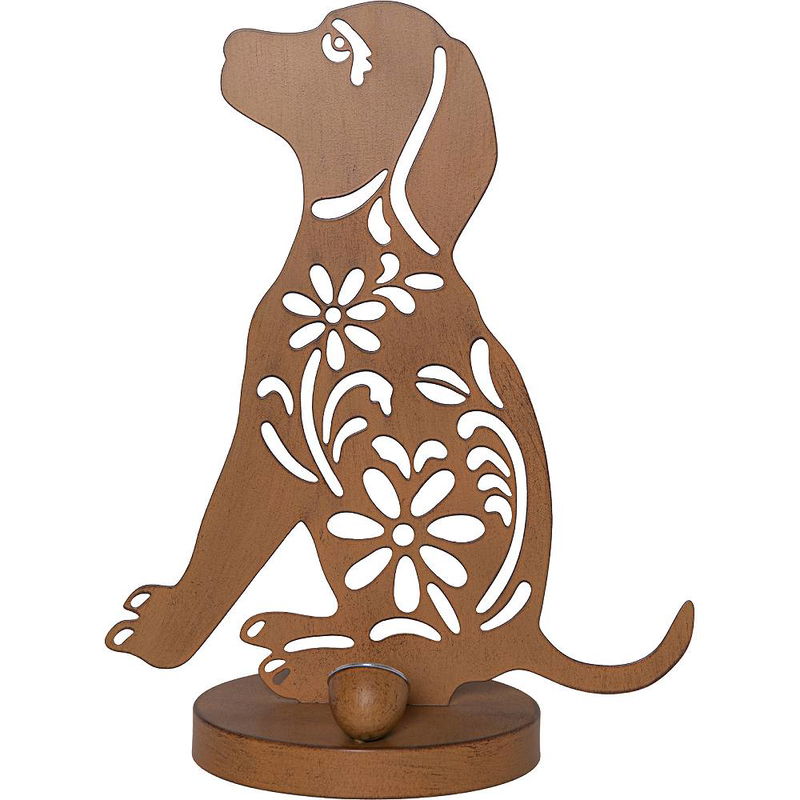 Solcellsdekoration Oxidog Hund