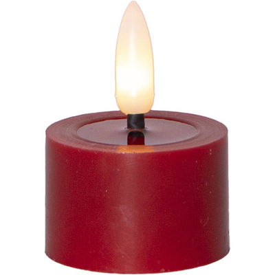 Värmeljus Flamme Flow Röd 2-pack Timer