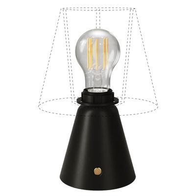 Uppladdningsbar Bordslampa Cabless11 Svart inkl. ljuskälla för lampskärm