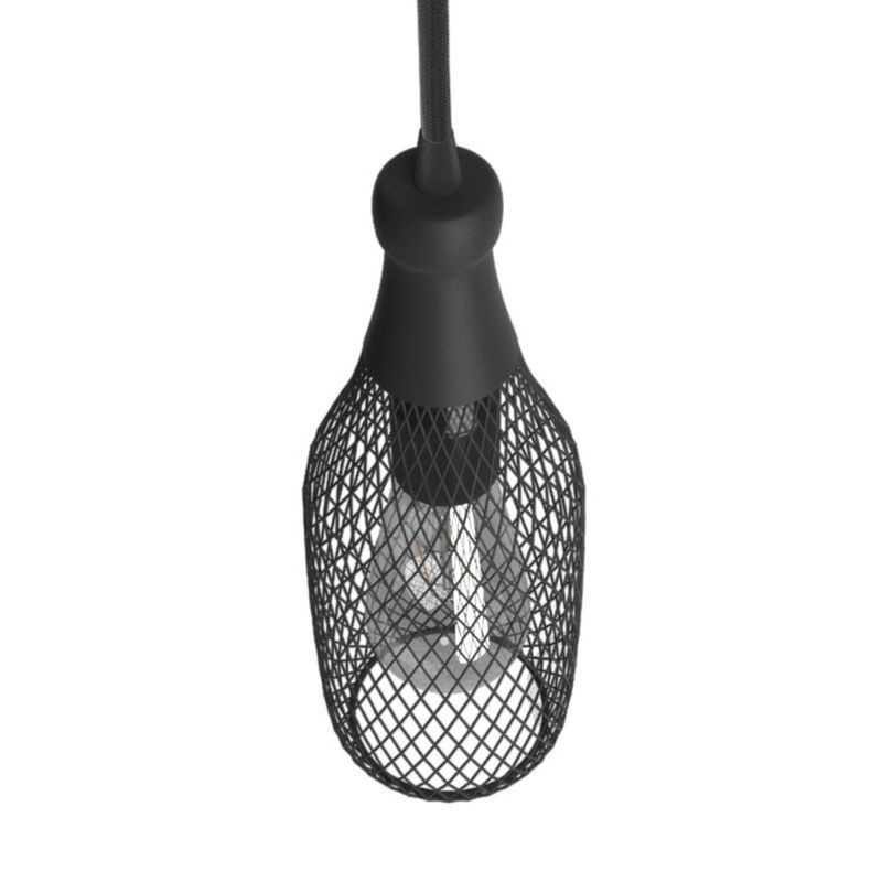 Lampskärm Bur Flaskformad Magnum Svart Lampskärm Bur Flaskformad Magnum Svart | Creative Cables
