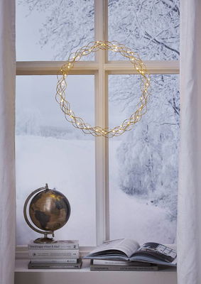 Krans Curly Mässing 45cm