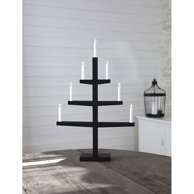 Ljusstake Tripp 7 Svart