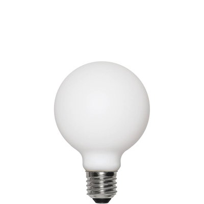 Globlampa Ø80 LED 470lm E27 Filament Opal 2600K Dim