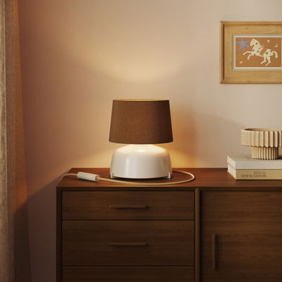 Lampskärm 24cm Athena med E27-fattning för bords- och golvlampa