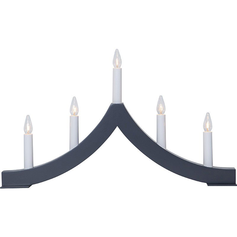 Ljusstake Pagod Mörkgrå 27cm Ljusstake Pagod Mörkgrå 27cm