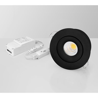 Downlight Dimbar 7W CCT Svart MD-70 direkt mot isolering
