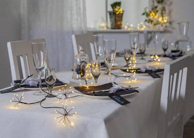 Ljusslinga Dew Drops 96 Flower Svart