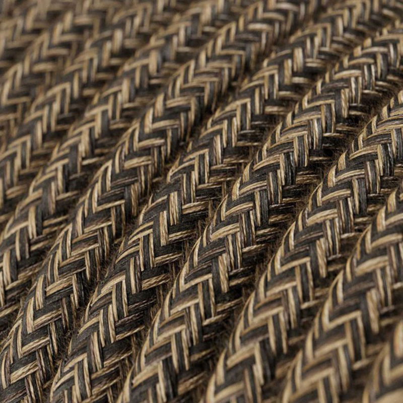 Textilkabel Linen Brun 2x1.00 mm² IP65 Textilkabel Linen Brun 2x1.00 mm² IP65 | Creative Cables