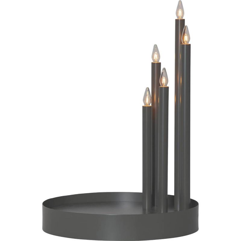 Ljusstake Deco Mörkgrå Ljusstake Deco Mörkgrå