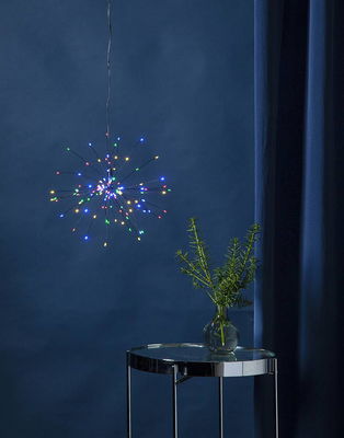 Hängande dekoration Firework Svart 26cm Multi