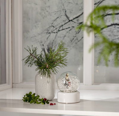 Juldekoration Play Snöglob Vit