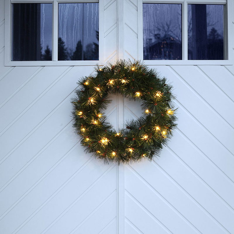 Krans Russian Pine 50cm – med LED-ljus 612-75_MB_001