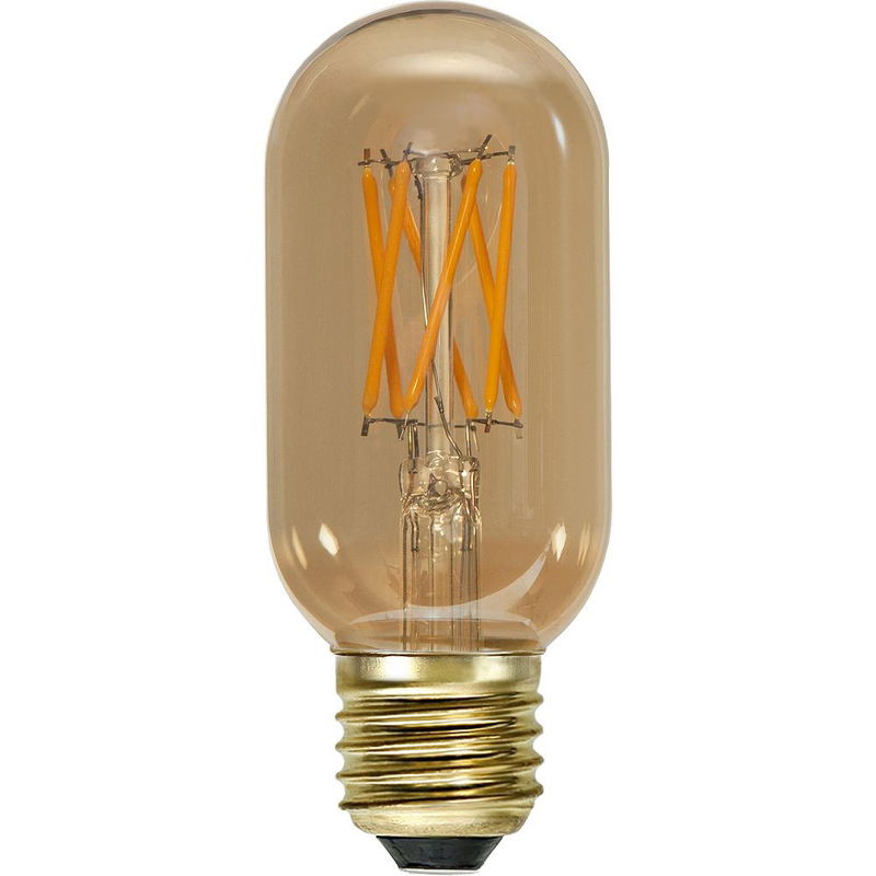 Dimbar Rörlampa Vintage Gold LED 3,7W 240lm E27 Dimbar Rörlampa Vintage Gold LED 3,7W 240lm E27