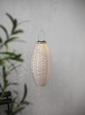 Solcellsdekoration Festa 40cm Beige