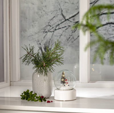Juldekoration Play Snöglob Vit