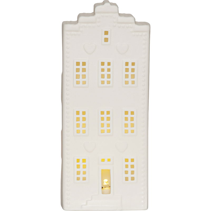 Inomhusdekoration Vinter Hus 21cm Porslin