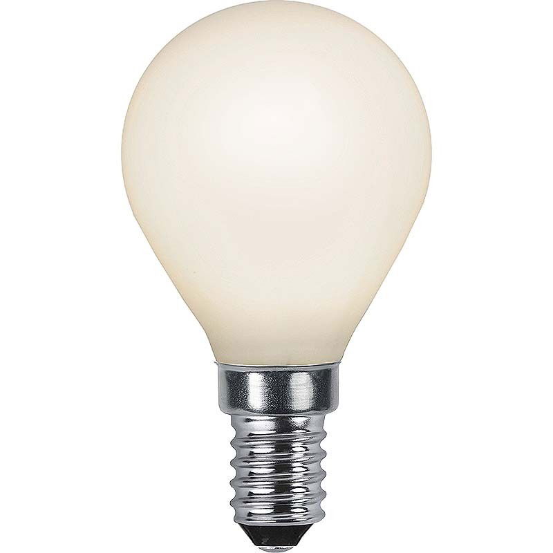Klotlampa LED Filament Opalvit 2,0W 150lm E14 2700K Klotlampa LED Filament Opalvit 2,0W 150lm E14 2700K