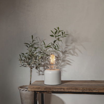 Lampfot E27 Glans Borstad | Star Trading | Lampgrossen