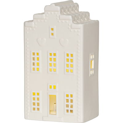 Inomhusdekoration Vinter Hus 16cm Porslin