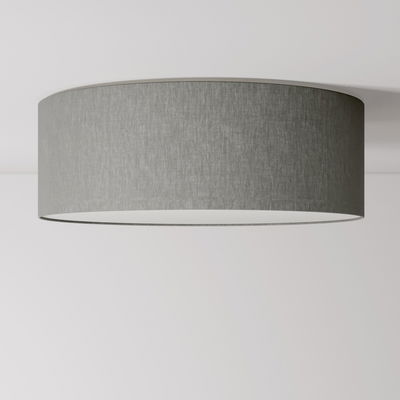Plafond Takarmatur i tyg Large 4xE27 Camelot Grå 58 cm