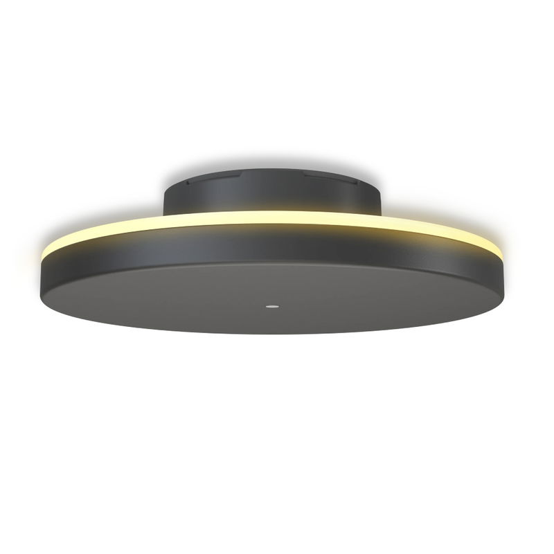 Batteridriven Vägglampa Rund utomhus 20cm inkl. fjärrkontroll