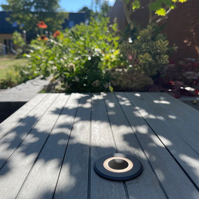 Decklights Lynx Mörkkrå 2W 18lm 3000K LightsOn Garden Plug & Play