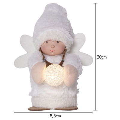 Juldekoration Joylight Ängel Vit