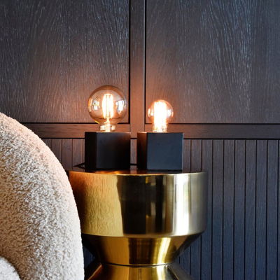 Dimbar Globlampa Ø80 Guld LED 4W 250lm E27 1800K