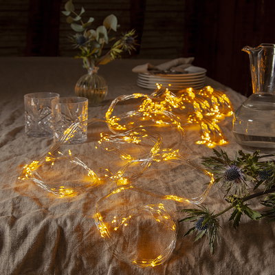 Ljusslinga Dew Drop LED 300cm Varmvit