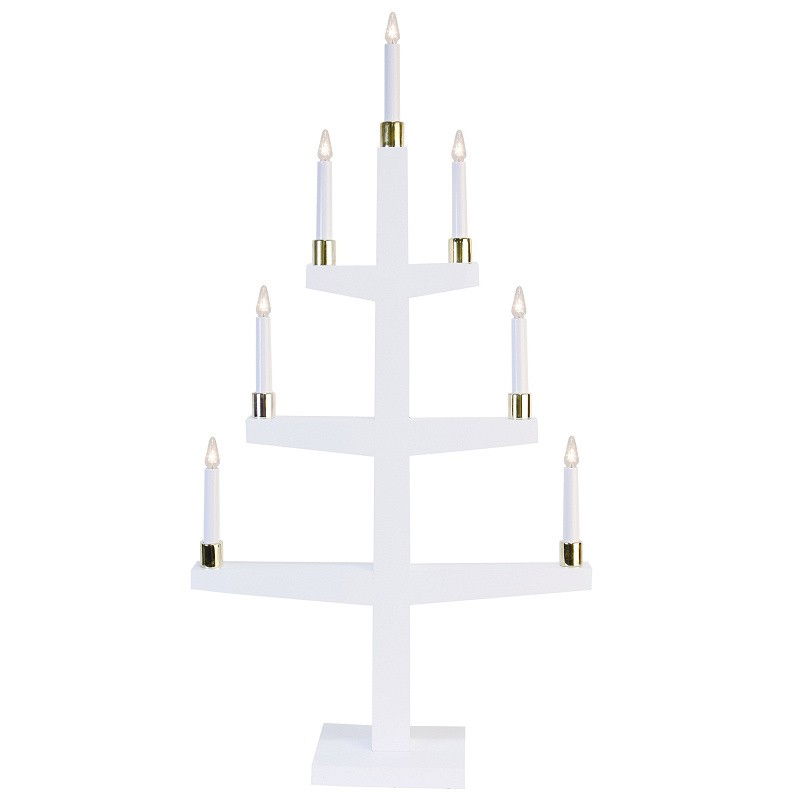 Ljusstake Halla 7-ljus LED Vit