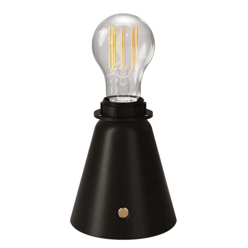 Uppladdningsbar Bordslampa Cabless11 Svart inkl. ljuskälla för lampskärm