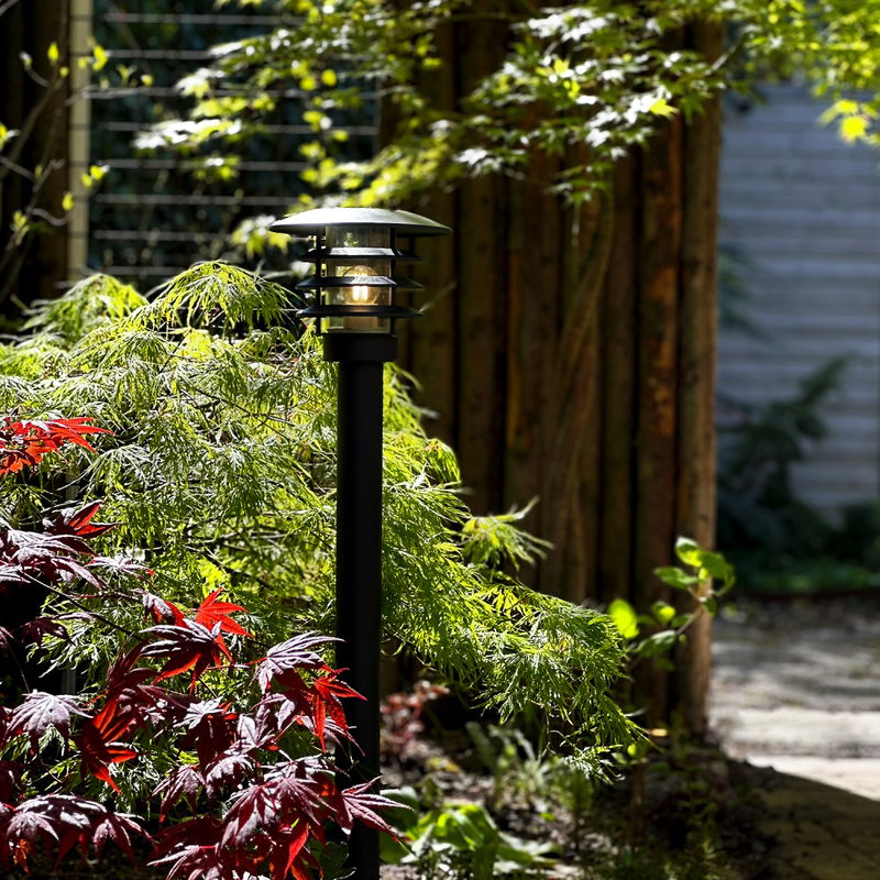 Pollare Saturnus 90cm mörkgrå 3W 250lm från LightsOn Garden Plug & Play