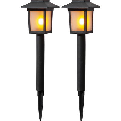 Solcellspollare Flame Mini 2-pack