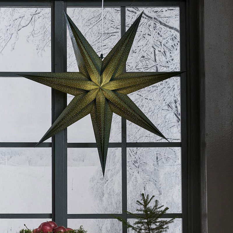 Julstjärna Holly Grön 75cm