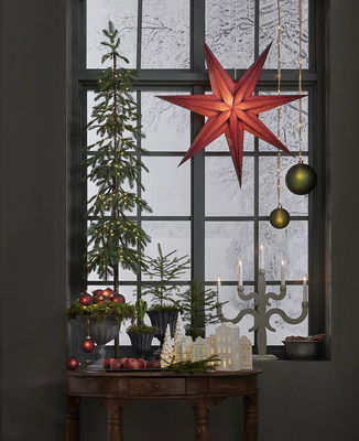 Inomhusdekoration Vinter Vitt Hus 3st