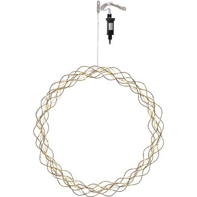 Krans Curly Mässing 45cm