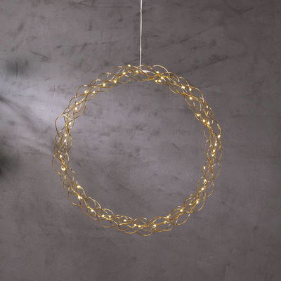 Krans Curly Mässing 45cm