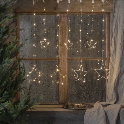 Ljusgardin Dew Drop Stars