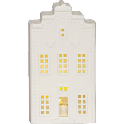 Inomhusdekoration Vinter Hus 16cm Porslin