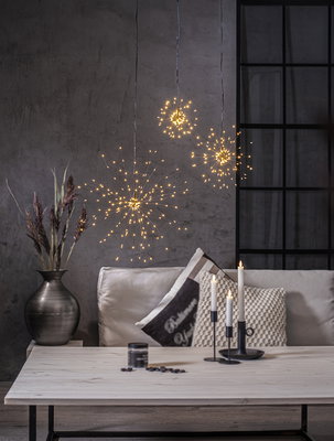 Hängande dekoration Firework Svart 16cm