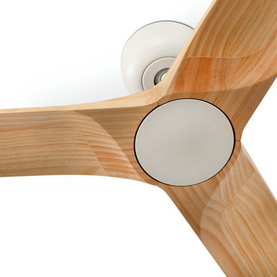 Takfläkt HEYWOOD Ø132cm Furu/Tall- Vit L