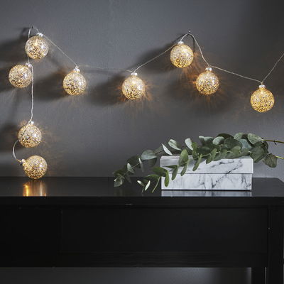 Ljusslinga Glitter Silver