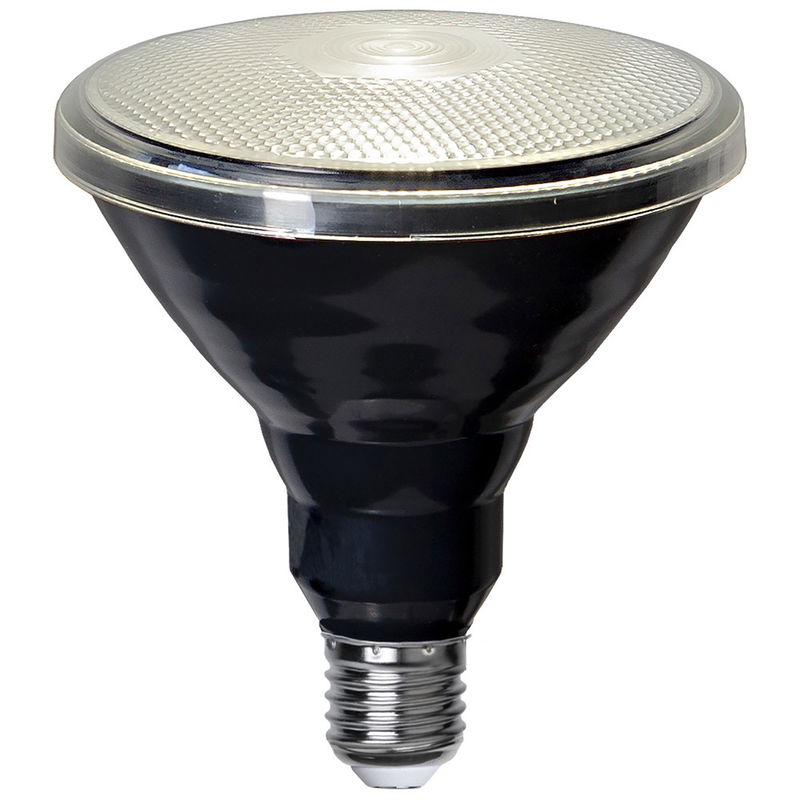 Spotlight Par 38 LED Kallvit 15,0W E27 Svart LED Lampa Spotlight Par 38 LED Kallvit 15,0W E27 Svart Utomhus