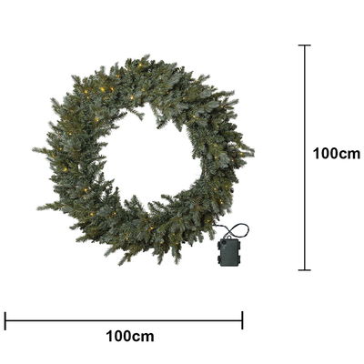Krans Greyland 100cm med 80-LED lampor Krans Greyland 100cm med 80-LED lampor