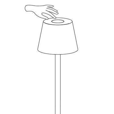 Golvlampa Sofy 140cm 8W 870lm 2700K Dimbar LightsOn Garden Plug & Play
