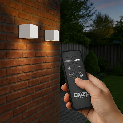 Batteridriven Vägglampa Falerna inkl. fjärr 2-pack Vit