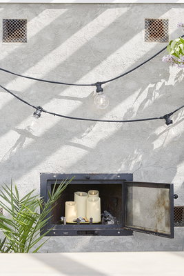 Blockljus M-Twinkle Vit 17,5cm