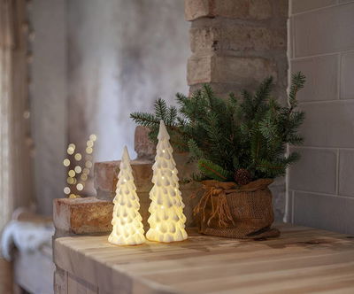 Inomhusdekoration Vinter Vita Julgranar